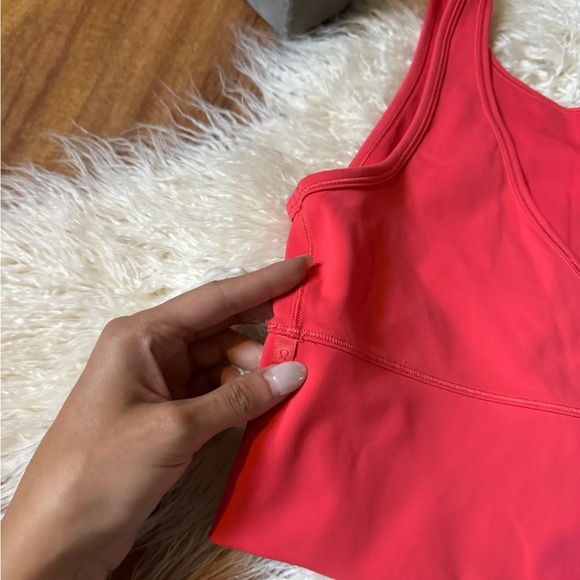 Lululemon Power Pivot Tank Coral Orange/Pink - Picture 5 of 5